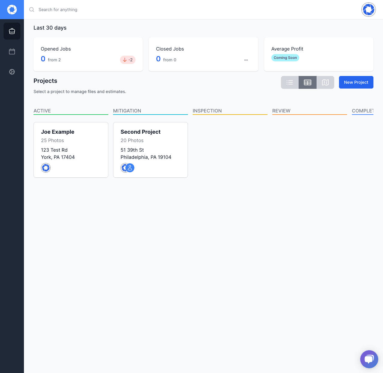 Dashboard Kanban